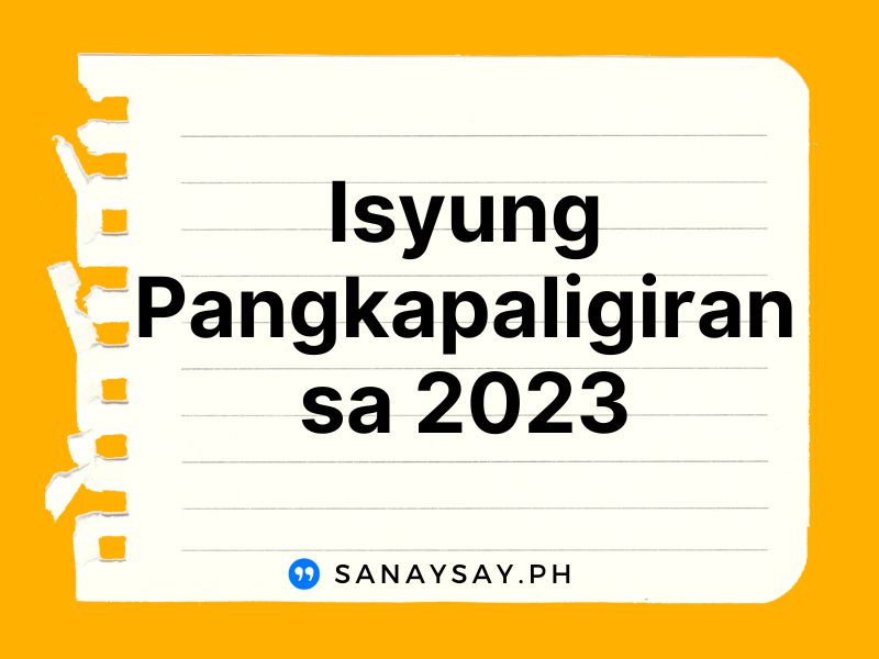 Isyung Pangkapaligiran sa Pilipinas (Halimbawa) 2024