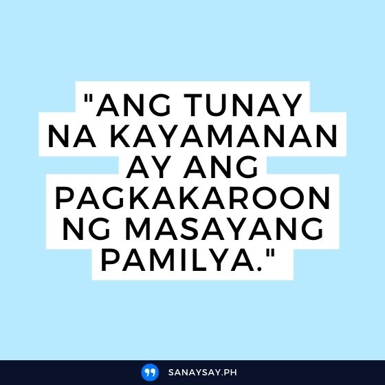 essay tagalog about family