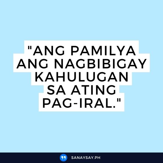 family quotes tagalog