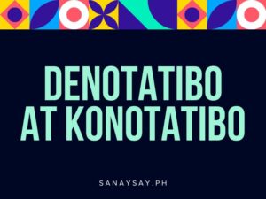 denotatibo at konotatibo